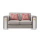 Gray Velvet Sofa Set 3Pcs Modern Cosmos Furniture William