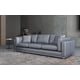 Smokey Gray  Italian Leather Sofa Set 2Pcs Contemporary PICASSO EUROPEAN FURNITURE