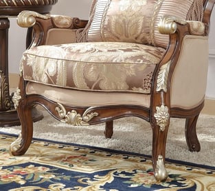 Buy Mahogany, Beige, Brown Homey Design  Living Room 