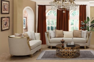 Living Room  Beige, Gold Cosmos Furniture image