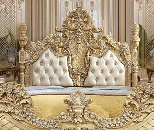 Buy Antique, Gold Finish, Metallic Homey Design  Bedroom 