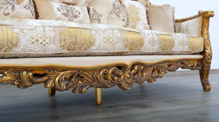 Order Beige, Gold, Antique European Furniture 31055-S Living Room now