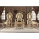 Royal Antique Gold Dining Room Set 7Pcs Traditional Homey Design HD-8016 