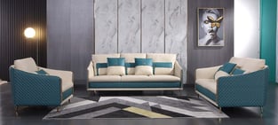 Order Blue, Off-White European Furniture EF64457-C Living Room now