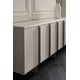 Almost White & Lucent Bronze Metallic EMPHASIS CREDENZA by Caracole 