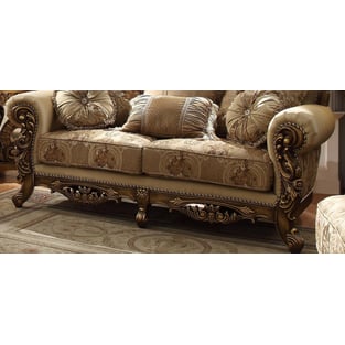 Brown, Gold Homey Design  HD-506-2PC Living Room interior