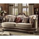 Luxury Beige Chenille Sofa Traditional Homey Design HD-1623