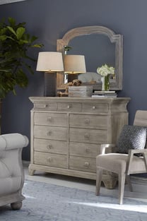 Light Gray, Wash Oak Homey Design  HD-80005-Q-Set-5 Bedroom interior