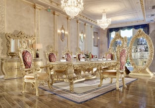 Dining Room  Rich Gold Homey Design  image