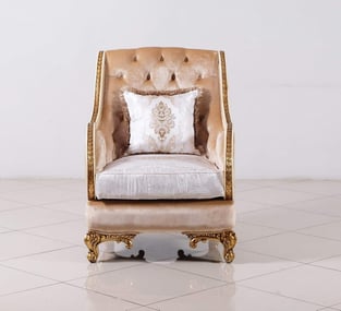 Living Room  Beige, Gold, Antique European Furniture image