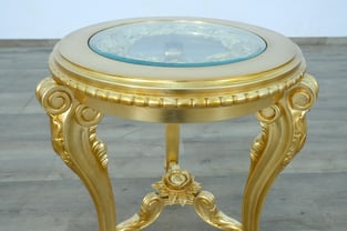 Buy Gold, Antique European Furniture Accent Tables 