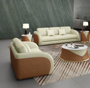 Living Room  Beige, Cognac European Furniture image