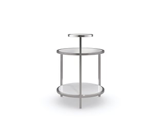 White, Silver Caracole CLA-421-412 Accent Tables interior