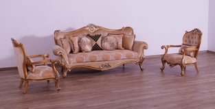 Buy Gold, Sand European Furniture Living Room 