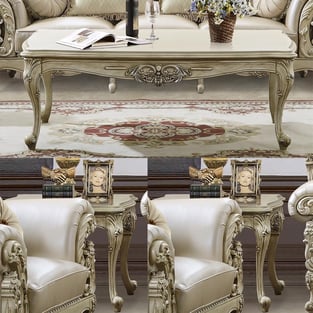 Order Beige, Ivory Homey Design  HD-2672-6PC Living Room now