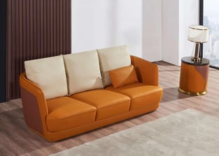 Living Room  Brown, Orange European Furniture photo