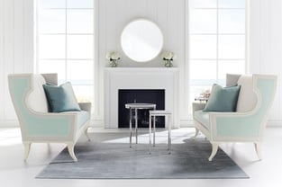 Living Room  Light Gray, Light Blue Caracole image