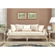 Luxury Metallic Silver Finish Sofa Set 2Pcs Modern Homey Design HD-700