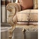 Luxury Chenille Antique Gold Loveseat Traditional Homey Design HD-1633