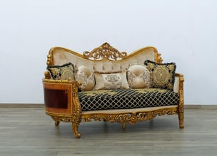 Beige, Gold, Antique, Black European Furniture 31059-L  Living Room interior