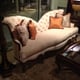 Benetti's Lilliana Luxury Cream Silk Chenille Dark Brown Tufted Sofa Set 3Pcs