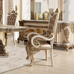 Dining Room  Beige, Gold Homey Design  image