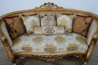 Buy Brown, Gold, Antique European Furniture Living Room 