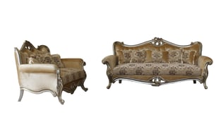 Buy Antique, Silver European Furniture Living Room 