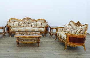 Living Room  Beige, Gold, Antique European Furniture image