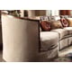 Homey Design HD-1627 Victorian Upholstery Beige Sectional Living Room Set 6Pcs