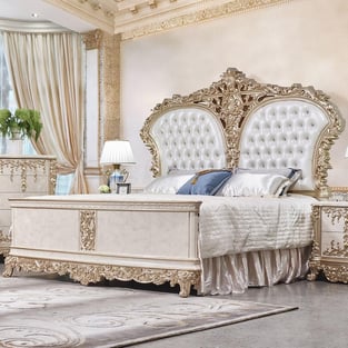 Bedroom  White, Gold Homey Design  image