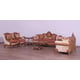 Imperial Luxury Red Brown & Gold RAFFAELLO III Chair Set 2Pcs EUROPEAN FURNITURE