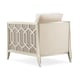 Champagne Gold Metal Fretwork & Wood Chair Set 2Pcs JUST DUET by Caracole 