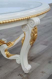 Buy Beige, Gold, Antique European Furniture Accent Tables 