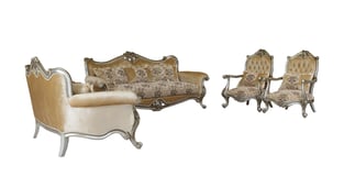 Order Antique, Silver European Furniture 38066-Set-3 Living Room now