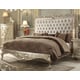 Homey Design HD-13005 Traditional Luxury Pearl White Finish California King Bed