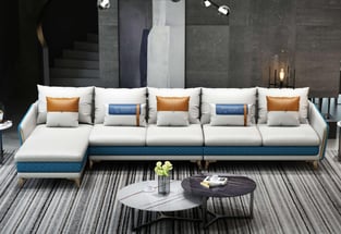 Living Room  Blue, Off-White European Furniture photo