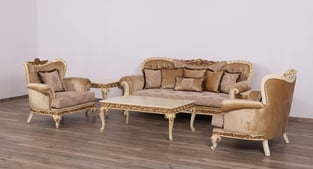 Living Room  Beige, Gold, Sand European Furniture image