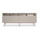 Matte Pearl & Whisper of Gold Finish Cabinet LOVE LINES by Caracole 