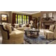 Homey Design HD-1621Luxury Golden Beige sectional living room set 5Pcs