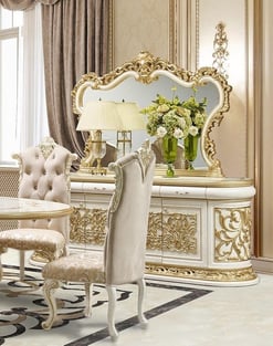 Dining Room  Gold, Cream Homey Design  image