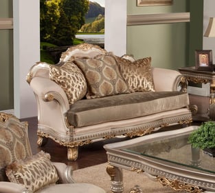 Living Room  Gold, Silver, Light Beige Benneti image