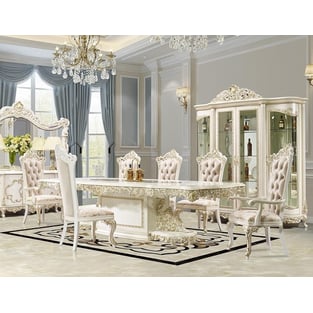 Buy Gold, Antique White Homey Design  Dining Room 