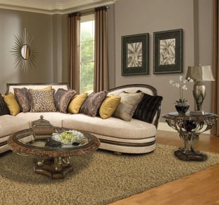 Buy Beige, Dark Brown, Cream Homey Design  Living Room 