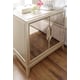 Antique Mirror & Blush Taupe Finish ADELA NIGHTSTAND Set 2Pcs by Caracole 