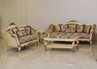 Living Room  Beige, Gold, Antique European Furniture image