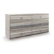 Polished Gray Sandstone Finish BEDROCK DRESSER by Caracole 