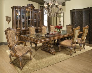 Dark Brown, Walnut Homey Design  HD-90018 DT Dining Room interior