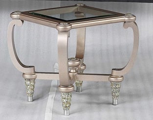 Silver Benneti Benetti's-Sofia-End-Table Accent Tables interior