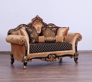 Living Room  Gold, Antique, Silver, Black European Furniture image